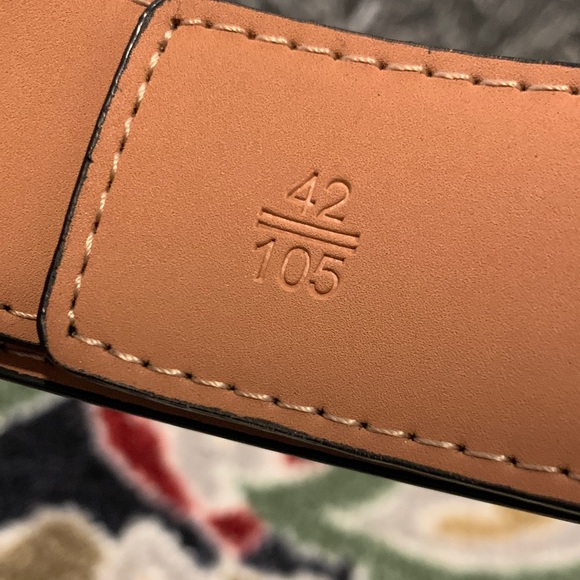 Louis Vuitton Black Checkered Belt with Silver Buckle - Picture 3 of 4